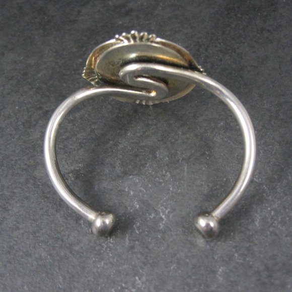 Goth Skeleton Cameo Cuff Bracelet 6.25 Inches - Picture 5 of 7